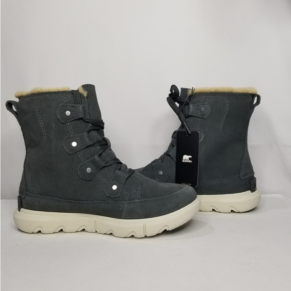 Sorel Women's Explorer Next Joan Waterproof Boots  Size 7 Grill Fawn NWT - Picture 2 of 8